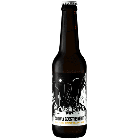 Brasserie Hoppy Road Slowly goes the night – Bière Imperial Stout élevée 4 ans en barriques de Bourbon