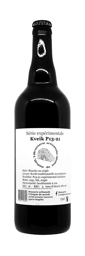 Brasserie L’Origine du Monde Série Expérimentale – Kveik Ale