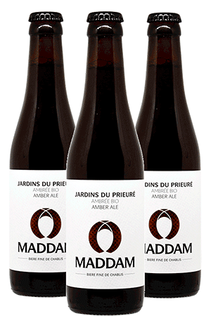 Brasserie Maddam Jardins du Prieuré Amber Ale – Coffret 12 bouteilles