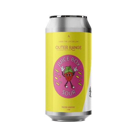 Brasserie Outer Range Juice Box – Bière sour à la Rhubarbe et à la Framboise