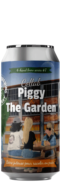 Brasserie Piggy Brewing Company Collab The Garden – NEIPA Azacca, Citra, Cryo Pop