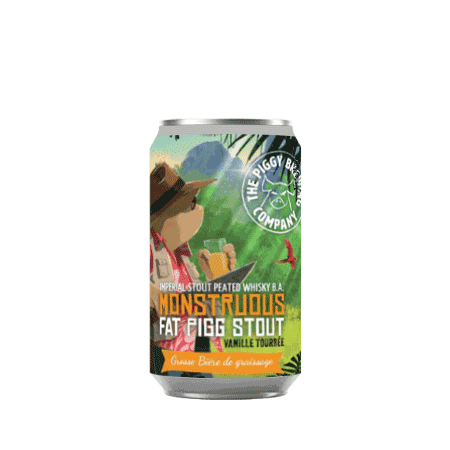 Brasserie Piggy Brewing Company Monstruous Fat Pigg Stout – Bière Tourbée