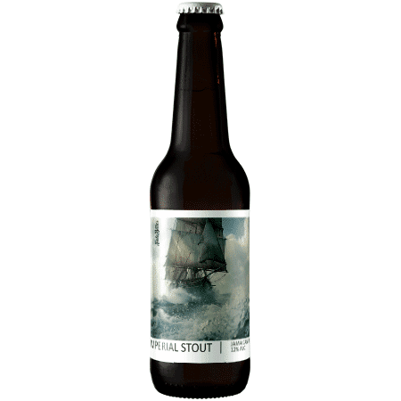 Brasserie Popihn Russian Imperial Stout – Elevé en fût de Jamaican Rum 12 Mois