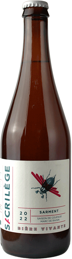 Brasserie Sacrilège Sarment – Saison de coupage aux marcs de raisins rouges