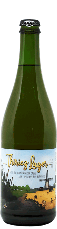 Brasserie Thiriez Lager – bière de fermentation basse brassée avec des houblons des Flandres