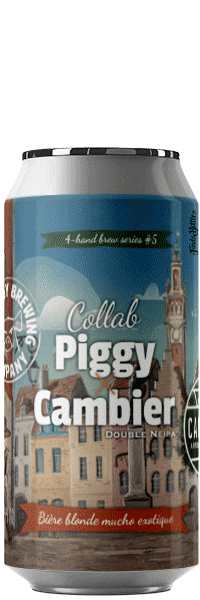 Brasserie Piggy Brewing Company Collab Cambier – Double NEIPA