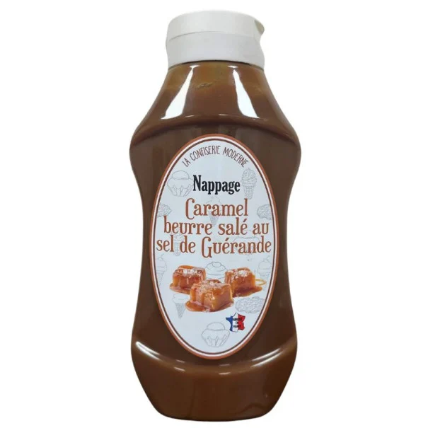 CARAPACK - SAUCE CARAMEL BEURRE SALE AU SEL DE GUERANDE SQUEEZE 1.15KG - 900ML