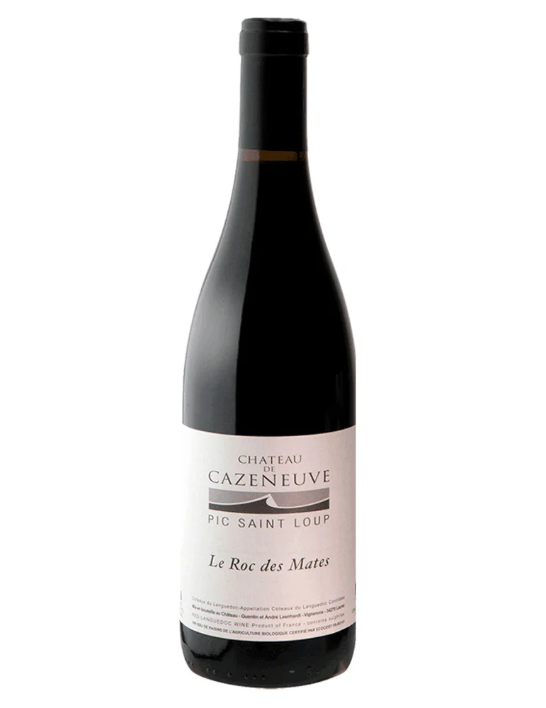 Château Cazeneuve - Cuvée Le Roc des Mates - Pic Saint Loup - vin rouge BIO AB - 75 cl