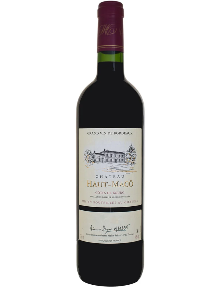 Château Haut-Mâco - Cuvée traditionnelle - AOC Côtes de Bourg - vin rouge - 75 cl