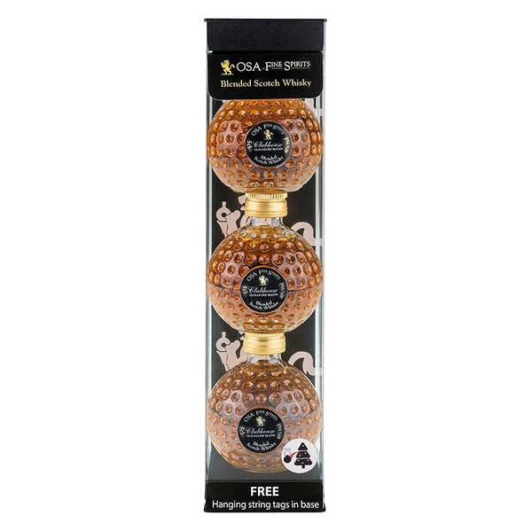 Coffret 3 minis-balles de golf Whisky Old St Andrews - 40%