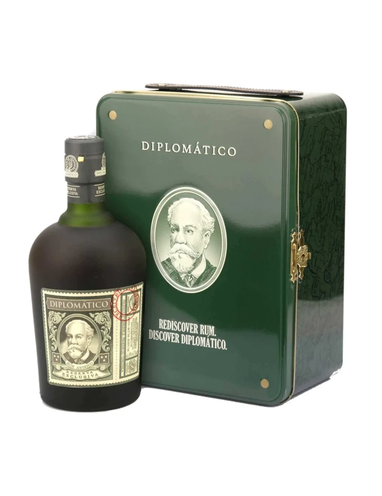 Coffret cadeau Diplomatico - Reserva Exclusiva 40° - Rhum de tradition Espagnole - 70 cl