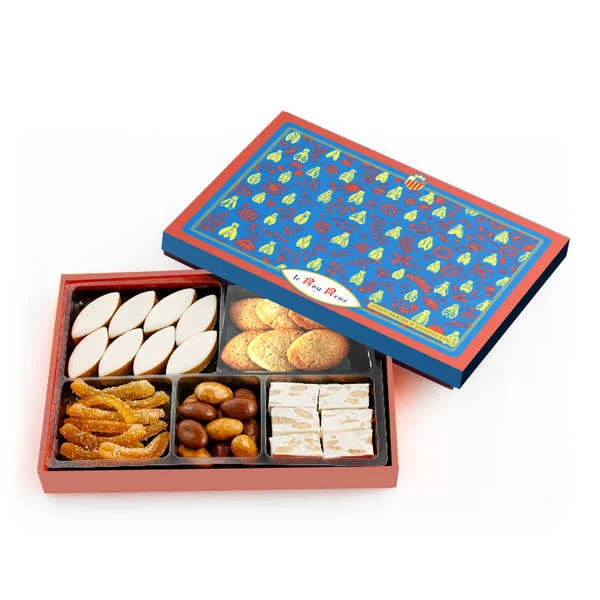 Coffret de confiseries et chocolats du Roy René