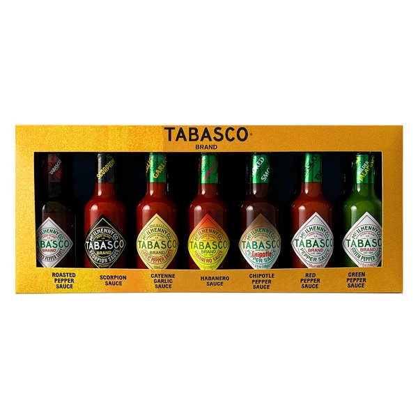 Coffret Tabasco Sizzling Set - 7 saveurs x 150ml
