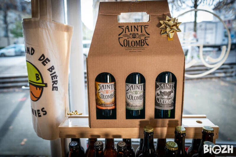 Coffrets cartonnette Sainte Colombe 2x75cl + 1 verre 25cl