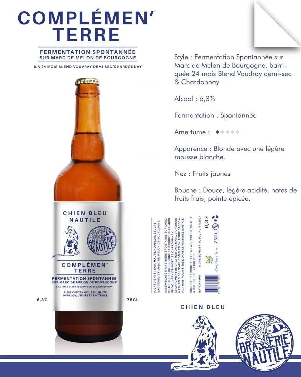 Complémen’ Terre – Bière de fermentation mixte