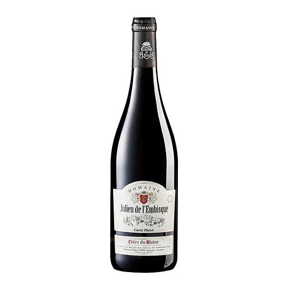 Cuvée Plaisir AOP Côtes du Rhône Bio - Julien de l'Embisque 2020