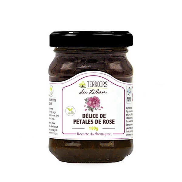 Délice de pétales de rose du Liban