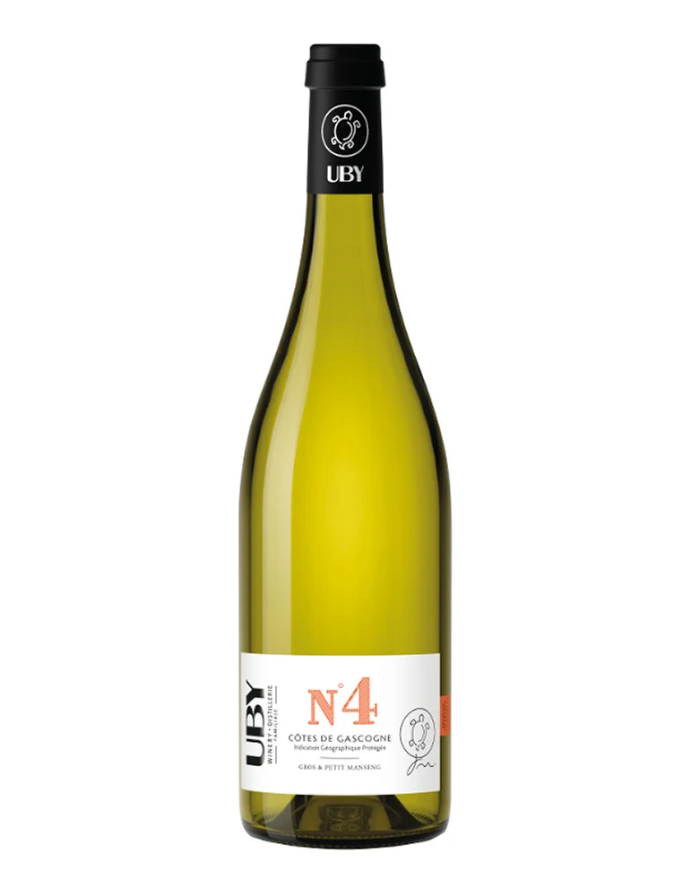 Domaine UBY - N°4 Petit et Gros Manseng - IGP Côtes de Gascogne - vin blanc - 75 cl