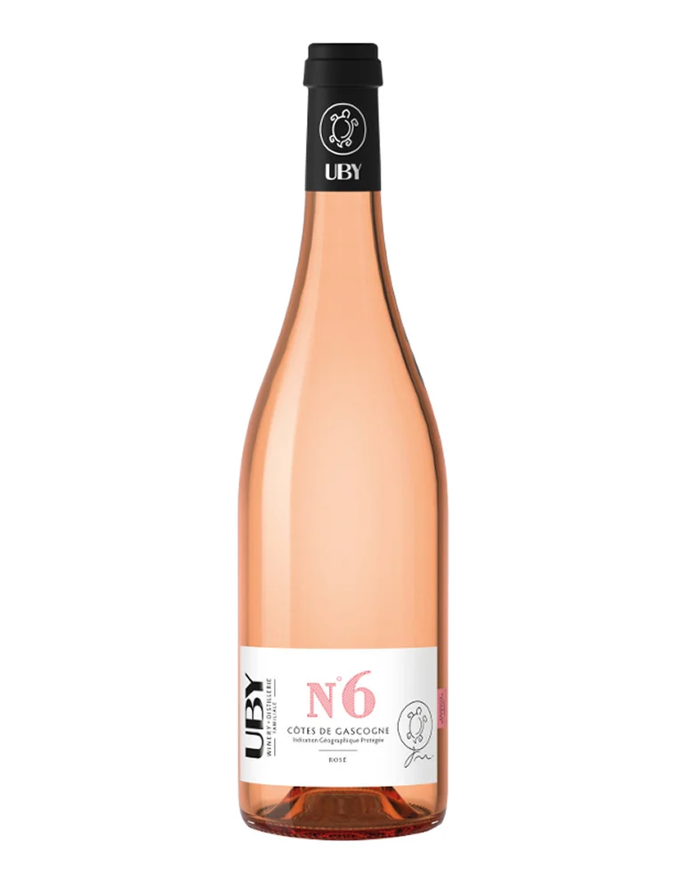Domaine UBY - N°6 Rosé - IGP Côtes de Gascogne - vin rosé - 75 cl