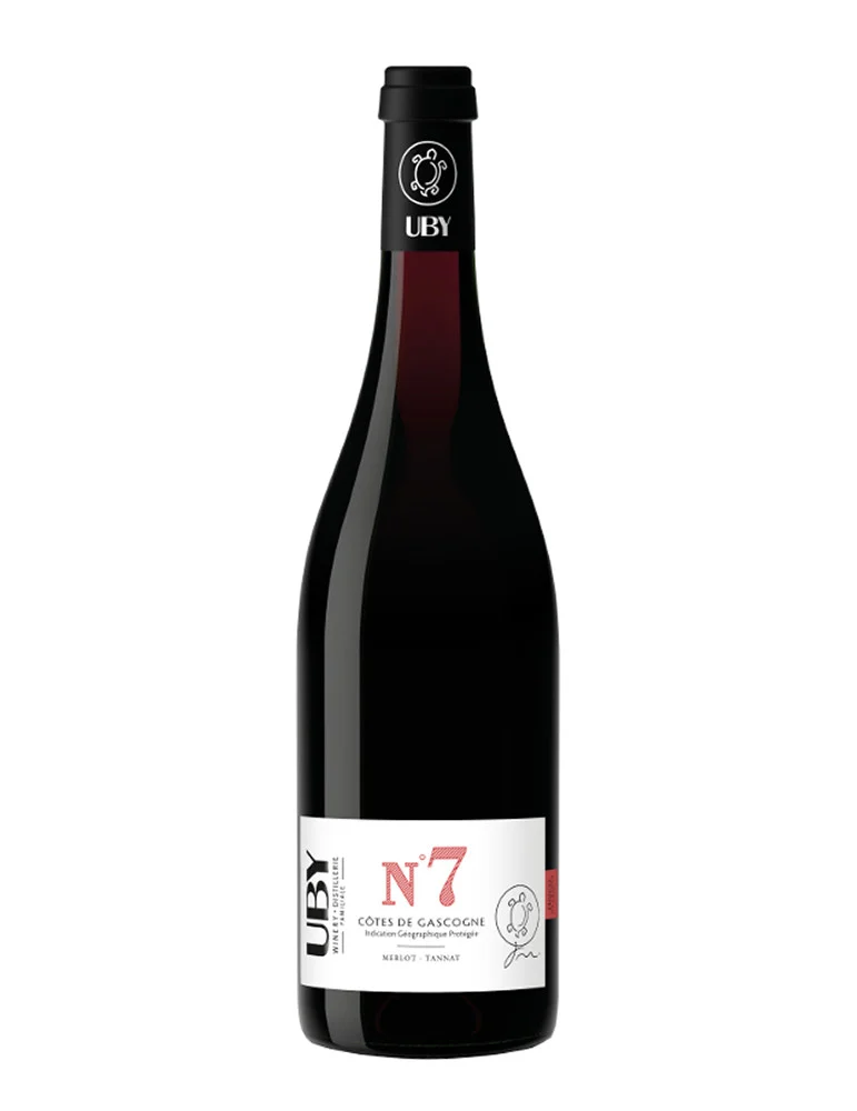 Domaine UBY - N°7 Merlot Tannat - IGP Côtes de Gascogne - vin rouge - 75 cl