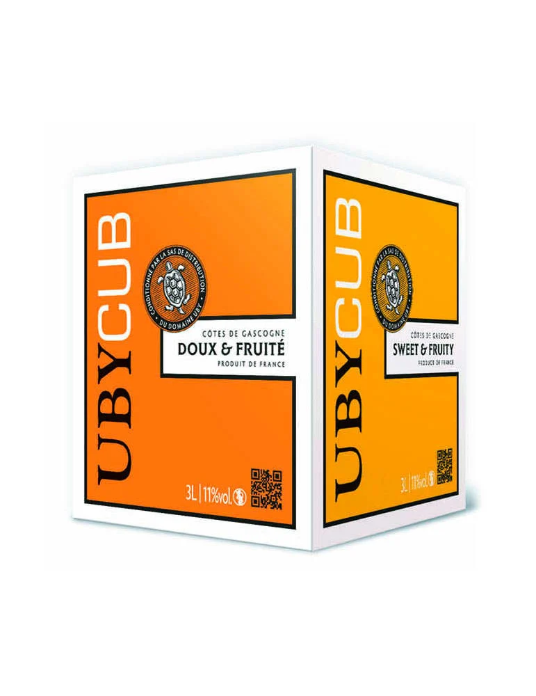 Domaine UBY - UBY CUB Doux et Fruité - IGP Côtes de Gascogne - vin blanc - Bag in Box
