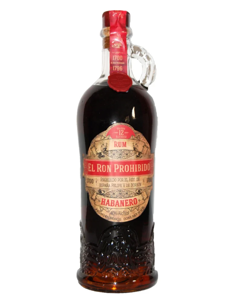 El Ron Prohibido - Solera 12 ans Blended Habanero 40° - Rhum - 70 cl