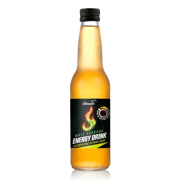 Energy Drink Maté Guarana - Boisson énergisante bio clémentine citron vert