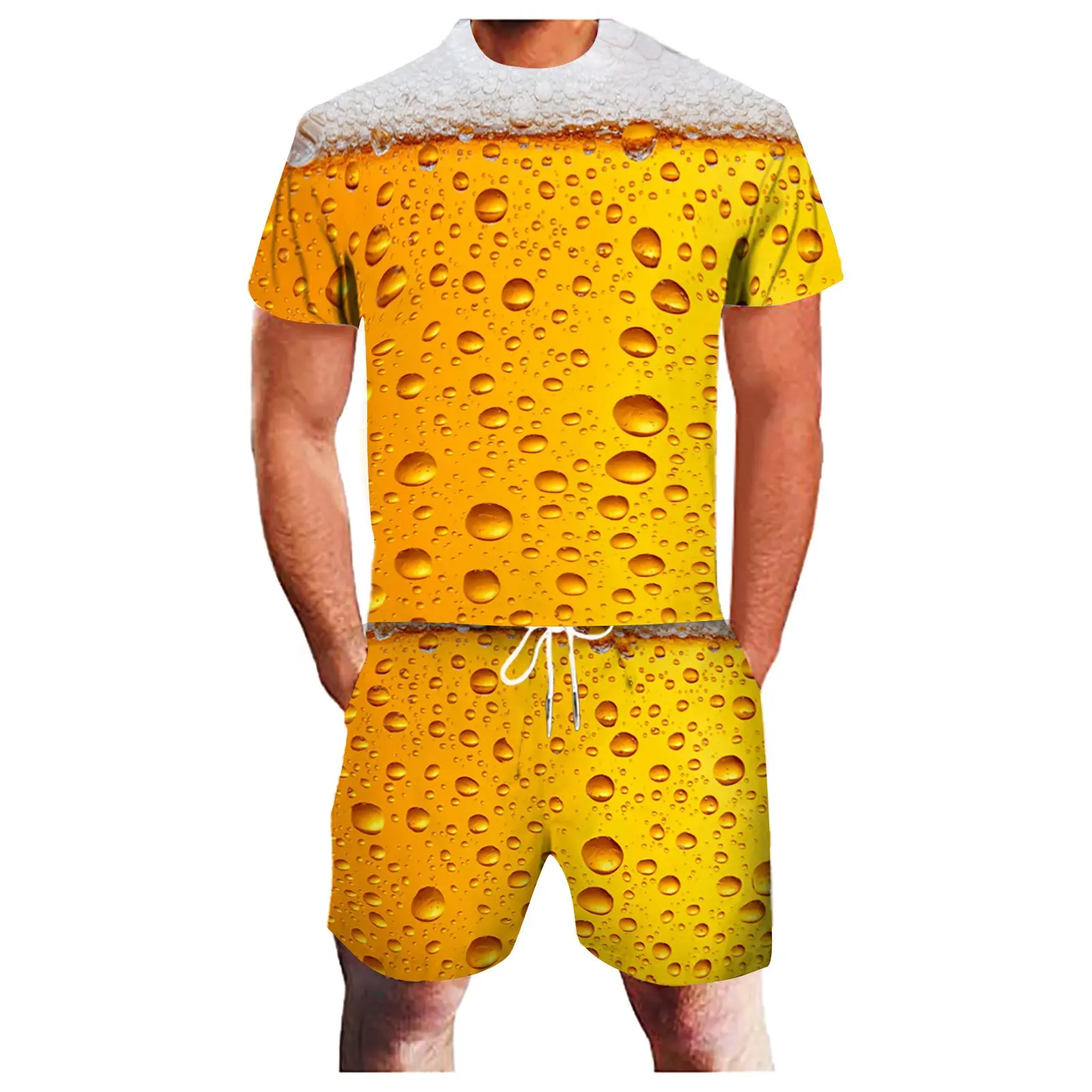 Ensemble t-shirt + short bière 3D – été