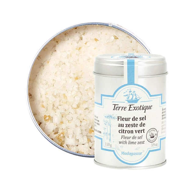 Fleur de sel au zeste de citron vert