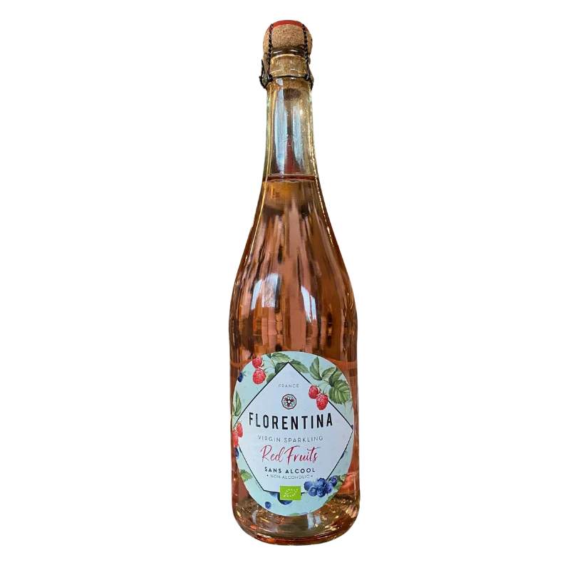 FLORENTINA BOISSON GAZEIFIEE SANS ALCOOL AROMATISEE AUX FRUITS ROUGES CHAVIN BIO