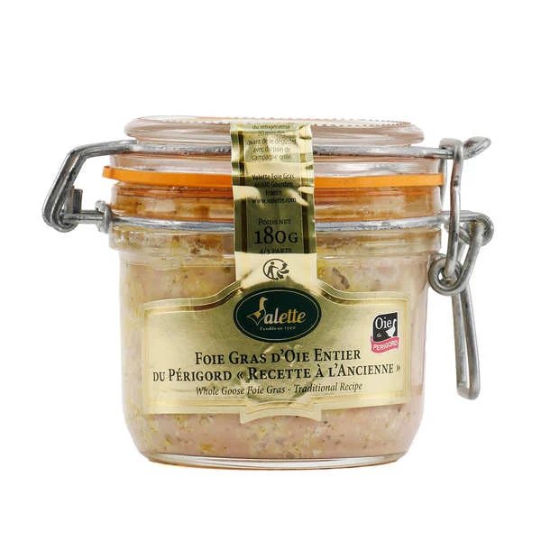 Foie gras d'oie entier du Périgord "Recette à l'ancienne"