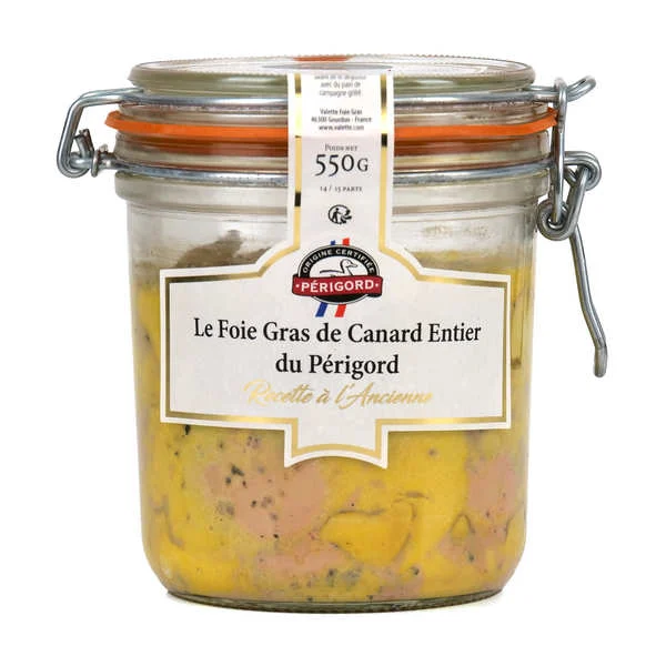 Foie gras de canard entier du Périgord à l'Ancienne IGP Périgord