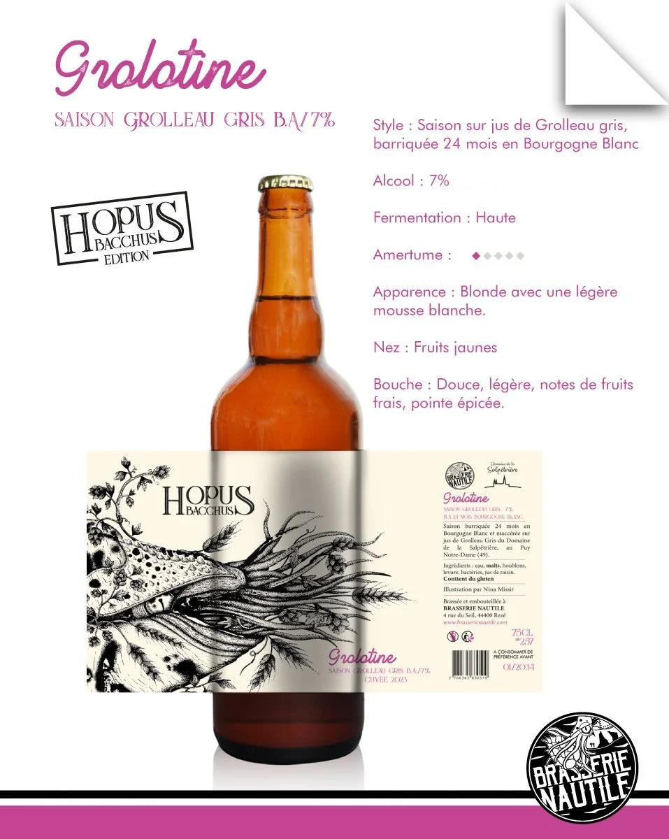 Grolotine – Saison Grolleau Gris B.A.