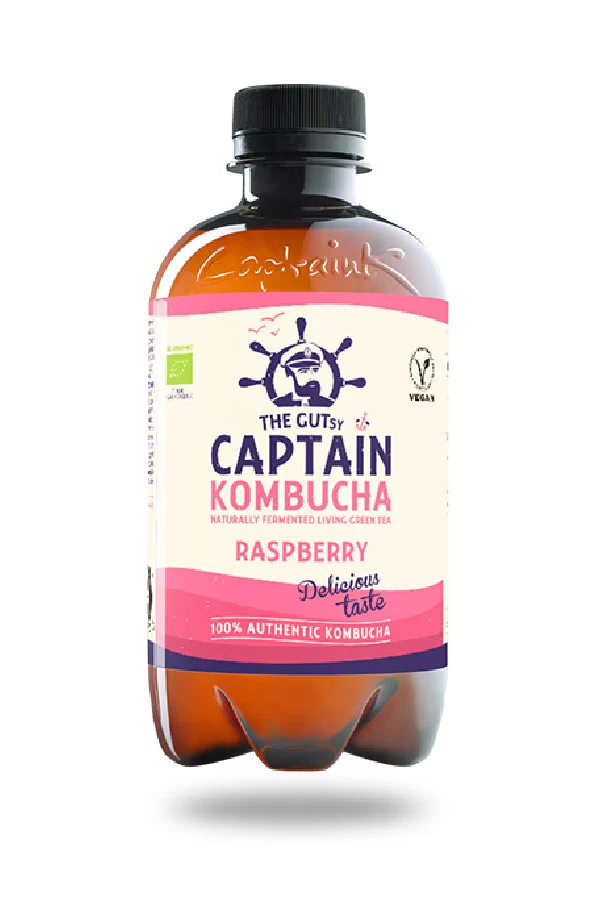 THE GUTSY CAPTAIN - KOMBUCHA FRAMBOISE 400ML x12 BIO