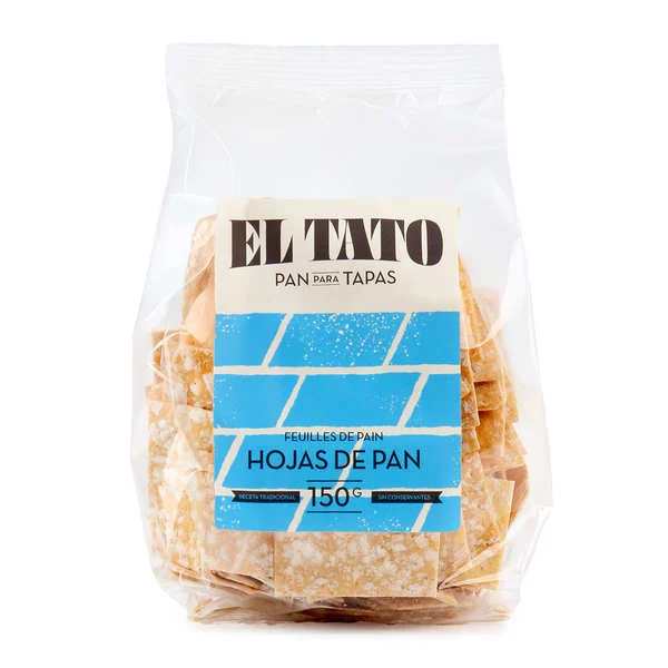 Hojas de Pan - crackers de blé fins espagnols