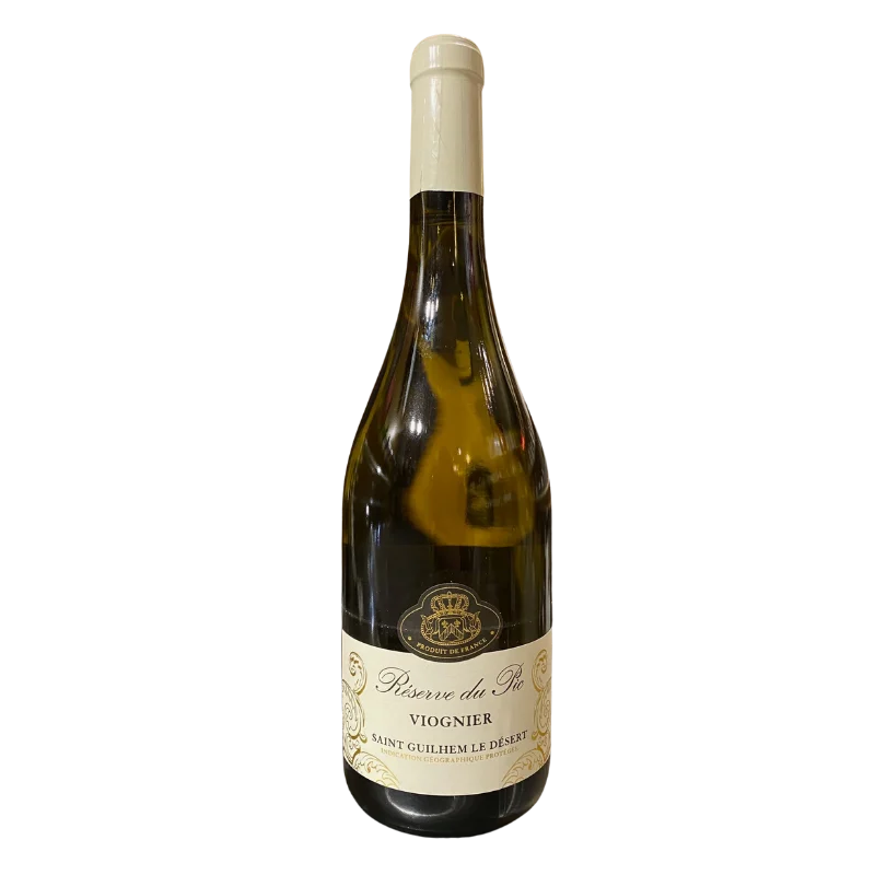 IGP ST GUILHEM LE DESERT VIOGNIER RESERVE DU PIC VIGNOBLE DES 3 CHATEAUX BLANC