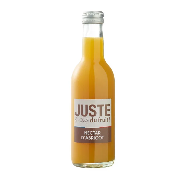 JUSTE LE CHOIX DU FRUIT - NECTAR ABRICOT BOUTEILLE VERRE 250ML x12