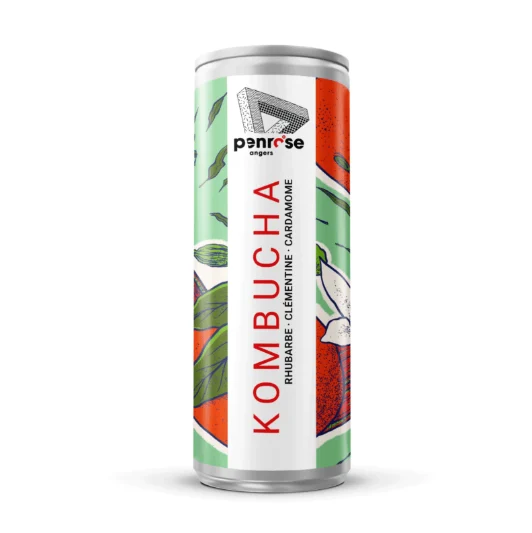 Kombucha Rhubarbe Clémentine Cardamome