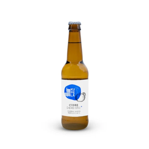 KUPELA - CIDRE DEMI SEC ALC.4%BOUTEILLE VERRE 330ML X24