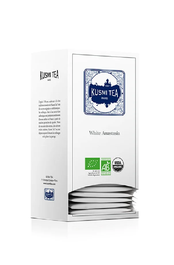 KUSMI TEA - THE BLANC WHITE ANASTASIA SACHET 2G x25 BIO
