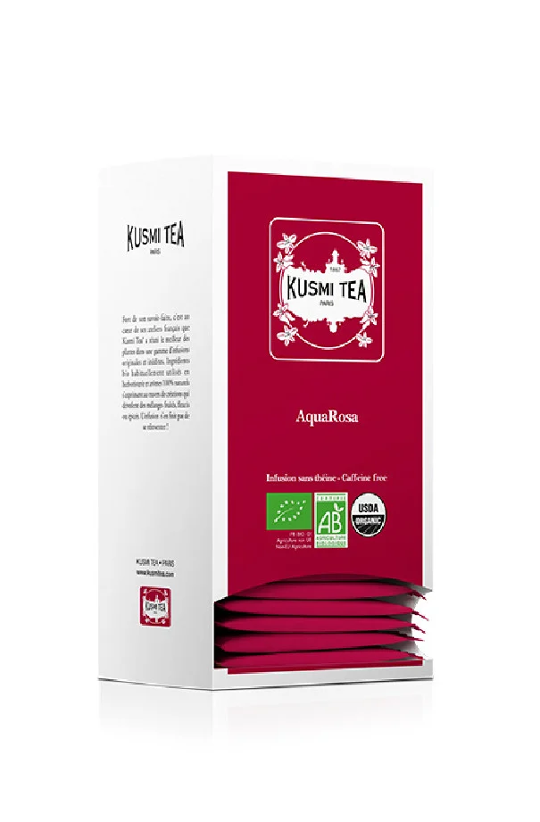 KUSMI TEA - INFUSION AQUAROSA SACHET 2G x25 BIO