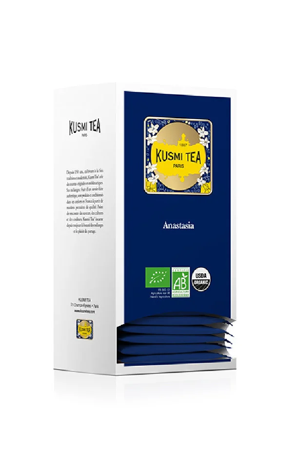 KUSMI TEA - THE NOIR ANASTASIA SACHET 2G x25 BIO