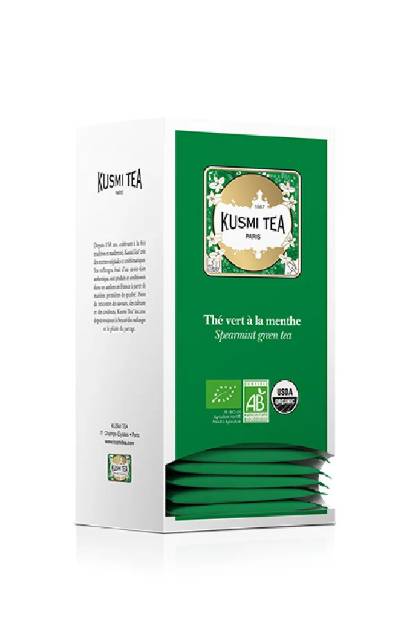 KUSMI TEA - THE VERT MENTHE SACHET 2G x25 BIO