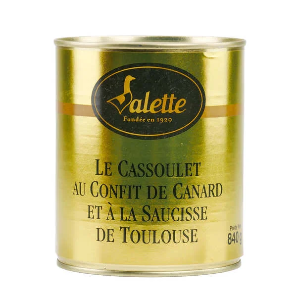 Le Cassoulet au Confit de Canard et à la Saucisse de Toulouse