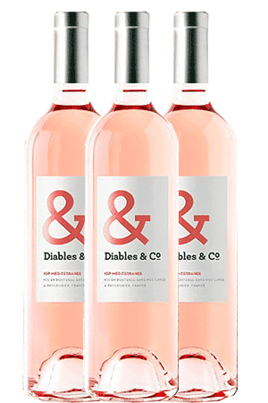 Les Diables Côtes de Provence Rosé Diables & Co 2024 | coffret de 6 bouteilles