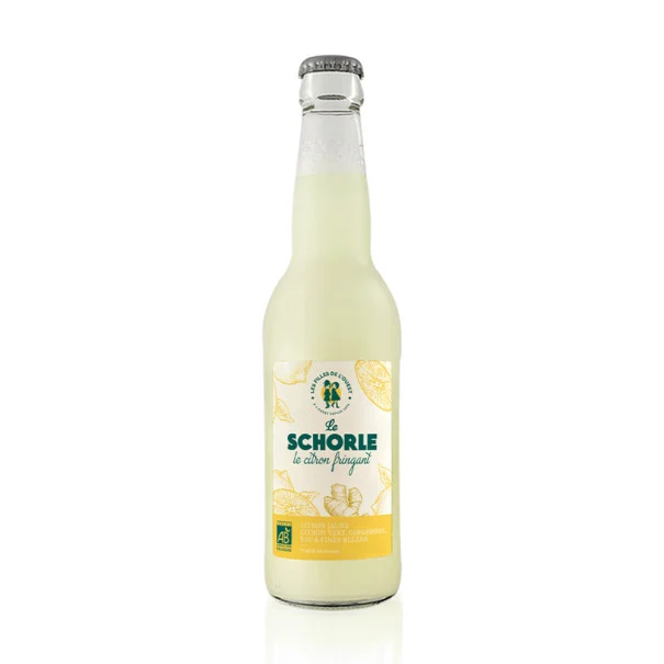 LES FILLES DE L'OUEST - SCHORLE CITRON FRINGANT BOUTEILLE VERRE 330ML x12 BIO