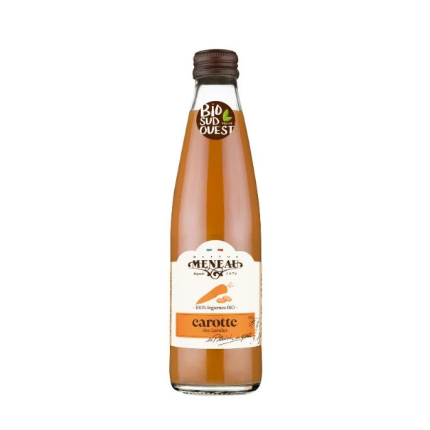 MENEAU - JUS DE CAROTTE BOUTEILLE VERRE 250ML x12 BIO