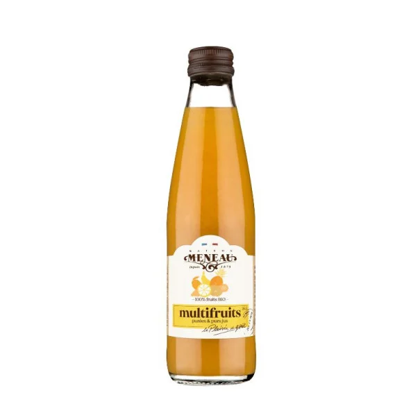 MENEAU - JUS MULTIFRUITS BOUTEILLE VERRE 250ML x12 BIO