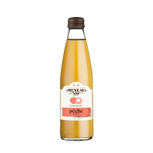 MENEAU - NECTAR PECHE BOUTEILLE VERRE 250ML x12 BIO