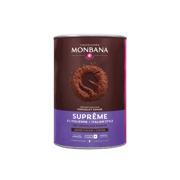 MONBANA - SUPREME CHOCOLAT EN POUDRE 32% CACAO BOITE 1KG
